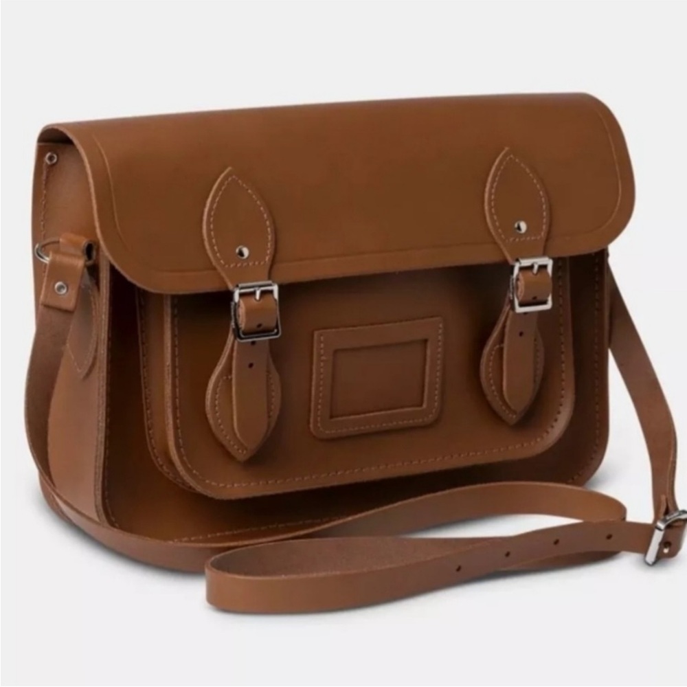 Cambridge Satchel Co Leather Brown Messenger Crossbody